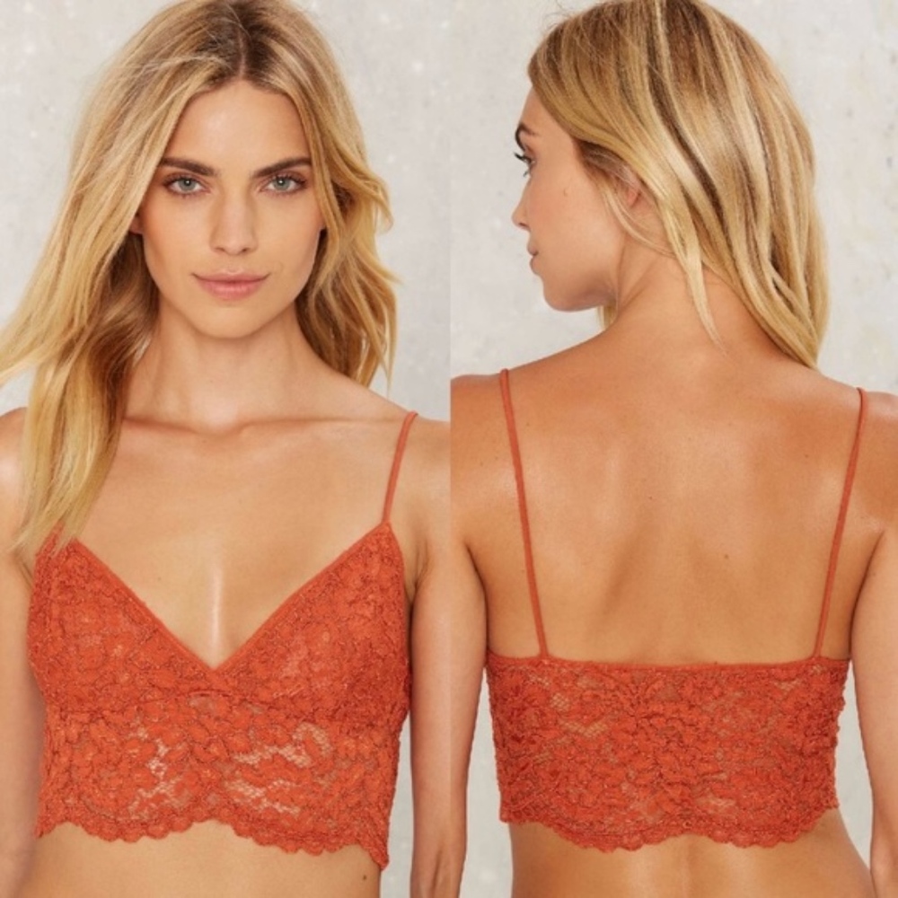 💫3 for $30 | Nasty Gal Burnt Orange Bralette Top - Picture 2 of 2